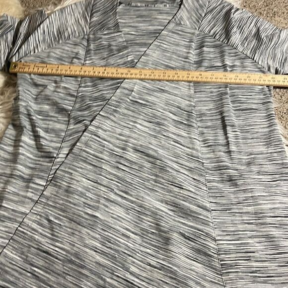 Tail Open cardigan Womens size Large light Hatha Yoga Heather Gray Jersey Fall - Picture 10 of 12